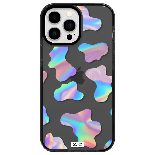 Colorful Spots Apple iPhone 13 Pro Max impact Smoke Black Case