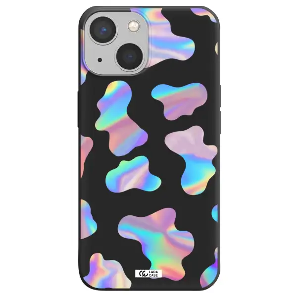 Colorful Spots Apple iPhone 13 Silicone black Case