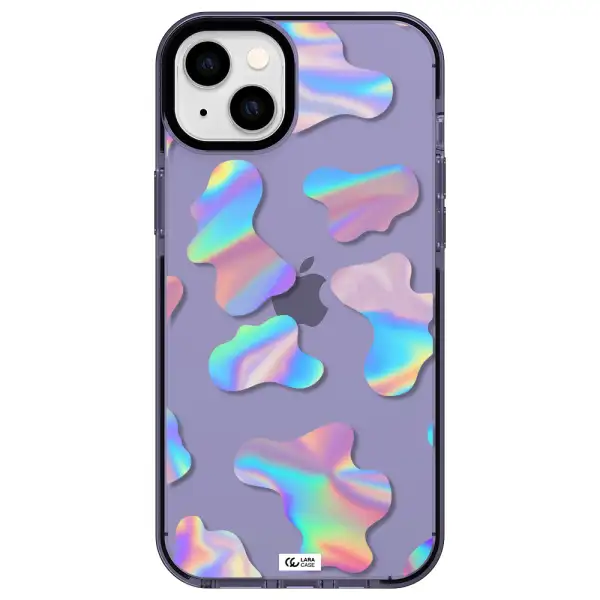 Colorful Spots Apple iPhone 14 plus impact Lilac Case