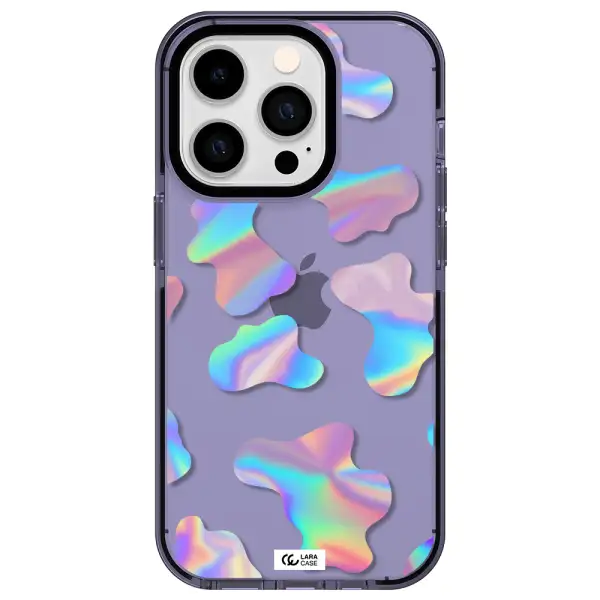 Colorful Spots Apple iPhone 14 pro impact Lilac Case