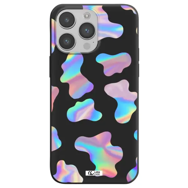 Colorful Spots Apple iPhone 14 pro Silicone black Case