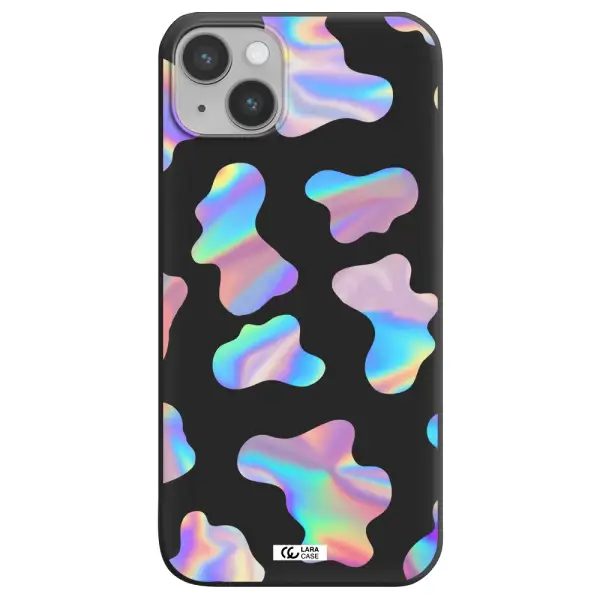 Colorful Spots Apple iPhone 14 Silicone black Case