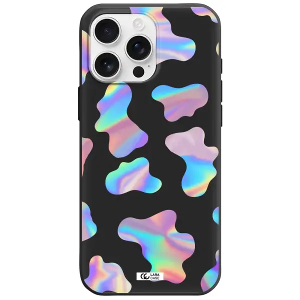 Colorful Spots Apple Iphone 16 Pro Max Silicone Black Case