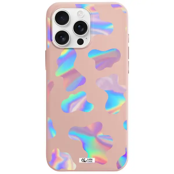 Colorful Spots Apple Iphone 16 Pro Max Silicone Pastel Pink Case
