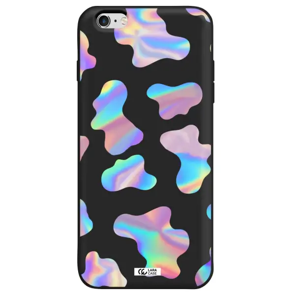 Colorful Spots Apple iPhone 6 plus Silicone black Case