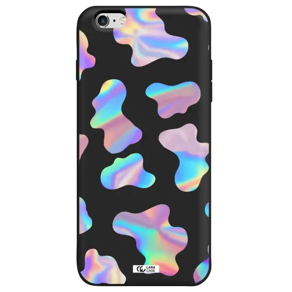 Colorful Spots Apple iPhone 6 s plus Silicone black Case