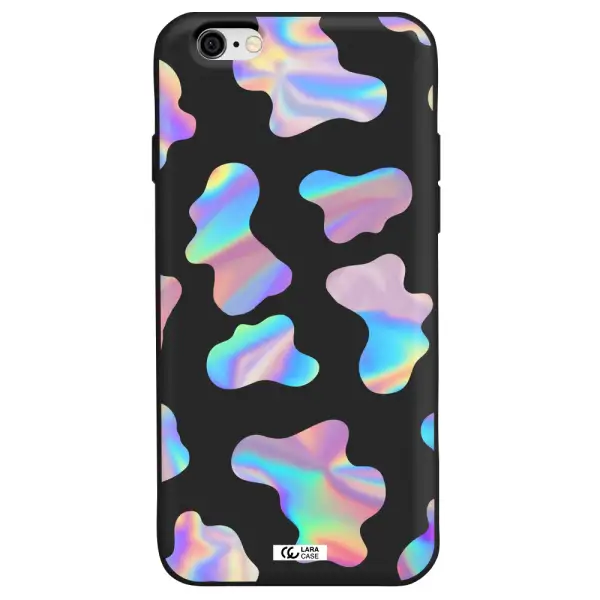 Colorful Spots Apple iPhone 6 Silicone black Case