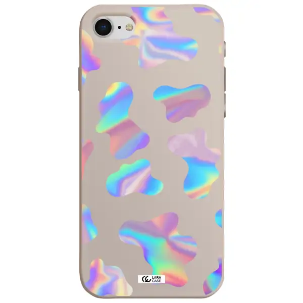 Colorful Spots Apple iPhone se 2020 Silicone Stone Case