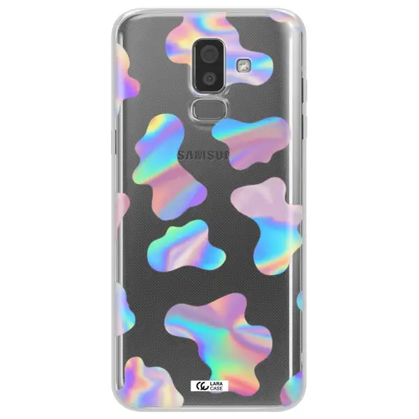 Colorful Spots Samsung J8 Clear TPU Case