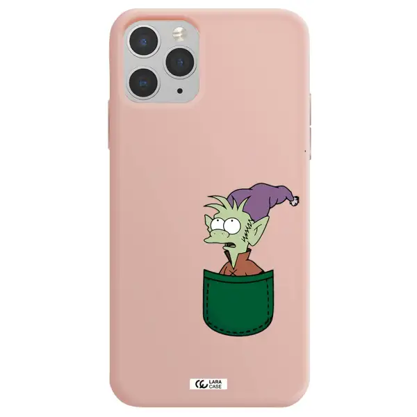 Elfo Apple iPhone 11 pro max Silicone pastel pink Case