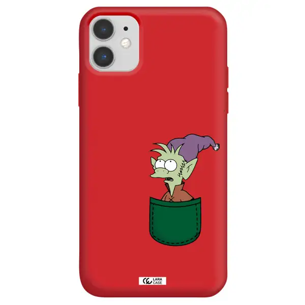 Elfo Apple iPhone 11 Silicone Imperial Red Case