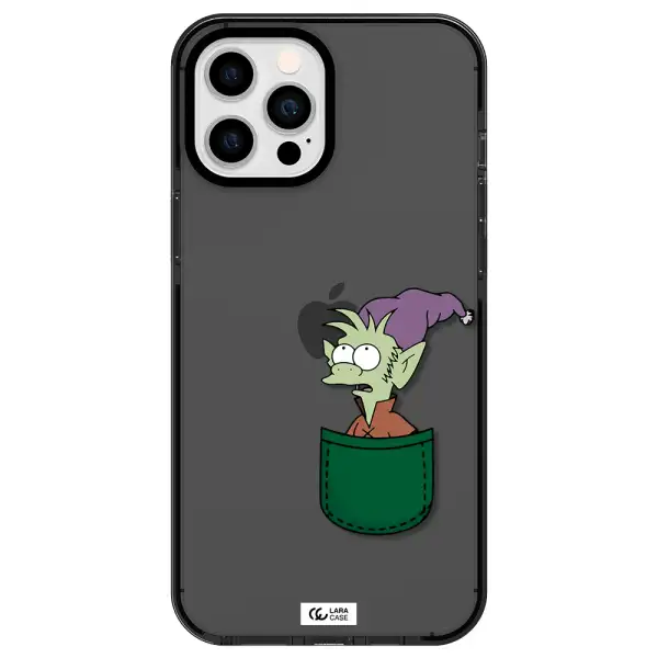 Elfo Apple iPhone 12 pro max impact Smoke Black Case