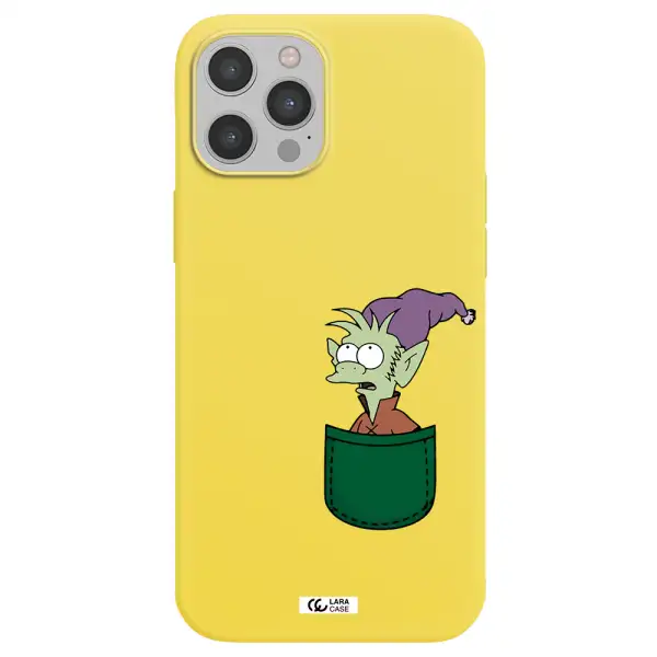 Elfo Apple iPhone 12 pro max Silicone canary yellow Case