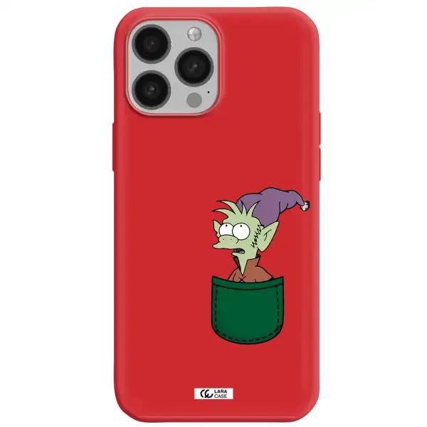 Elfo Apple iPhone 13 Pro Max Silicone Imperial Red Case