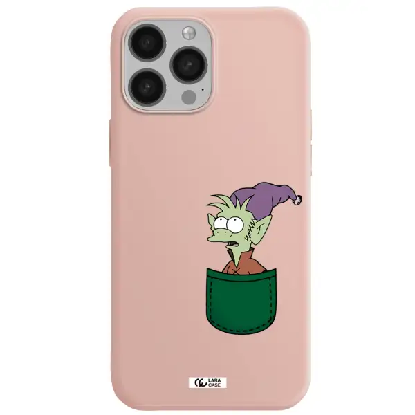 Elfo Apple iPhone 13 Pro Silicone pastel pink Case