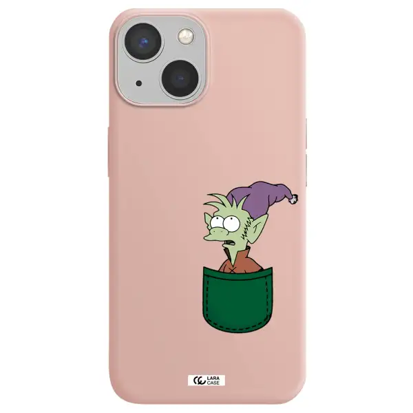 Elfo Apple iPhone 13 Silicone pastel pink Case