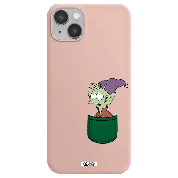 Elfo Apple iPhone 14 plus Silicone pastel pink Case