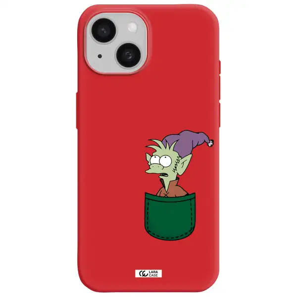 Elfo Apple Iphone 15 Silicone Imperial Red Case