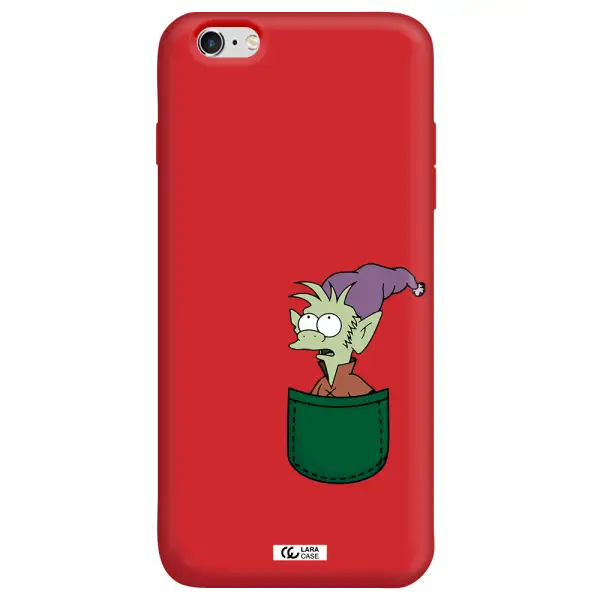 Elfo Apple iPhone 6 plus Silicone Imperial Red Case