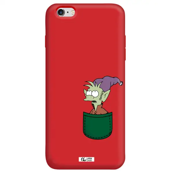 Elfo Apple iPhone 6S Silicone Imperial Red Case