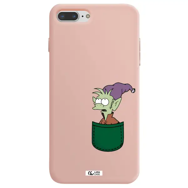 Elfo Apple iPhone 8 plus Silicone pastel pink Case