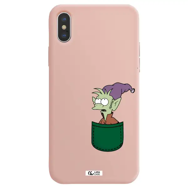 Elfo Apple iPhone X Silicone pastel pink Case