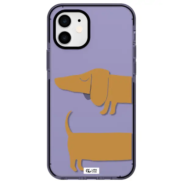 Dachshund Apple iPhone 11 impact Lilac Case