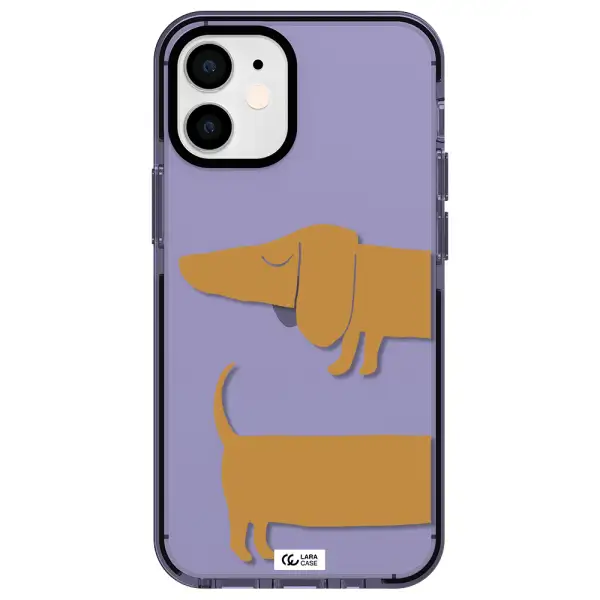 Dachshund Apple iPhone 12 mini impact Lilac Case