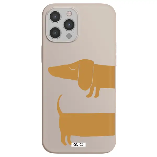 Dachshund Apple iPhone 12 pro Silicone Stone Case