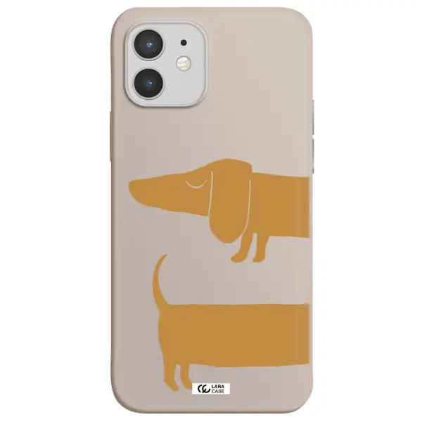 Dachshund Apple iPhone 12 Silicone Stone Case