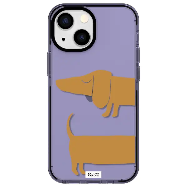Dachshund Apple iPhone 13 mini impact Lilac Case