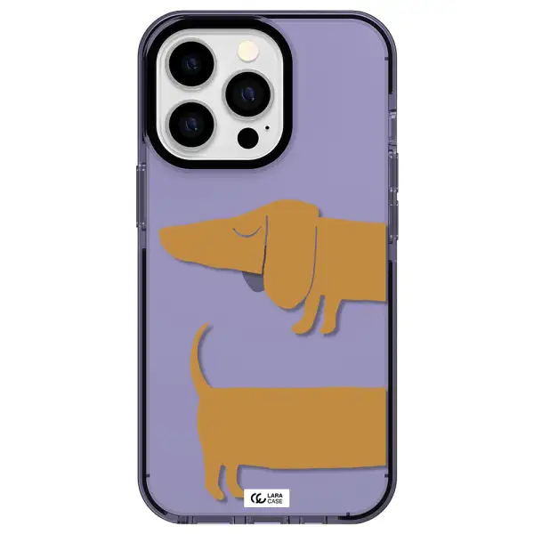 Dachshund Apple iPhone 13 Pro impact Lilac Case