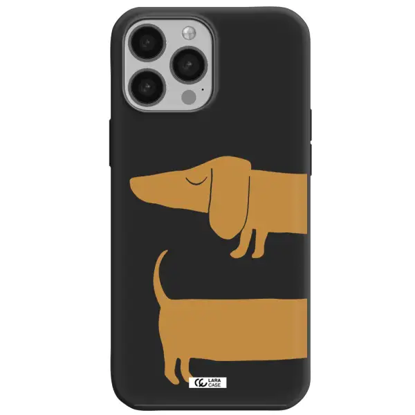 Dachshund Apple iPhone 13 Pro Silicone black Case