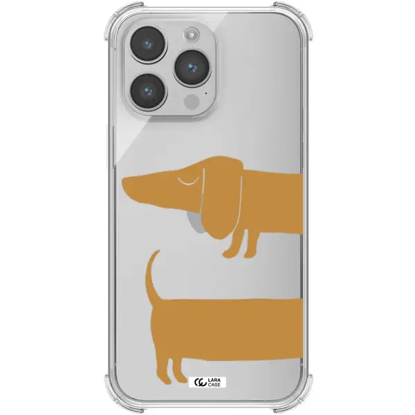 Dachshund Apple iPhone 14 pro Clear PC Case
