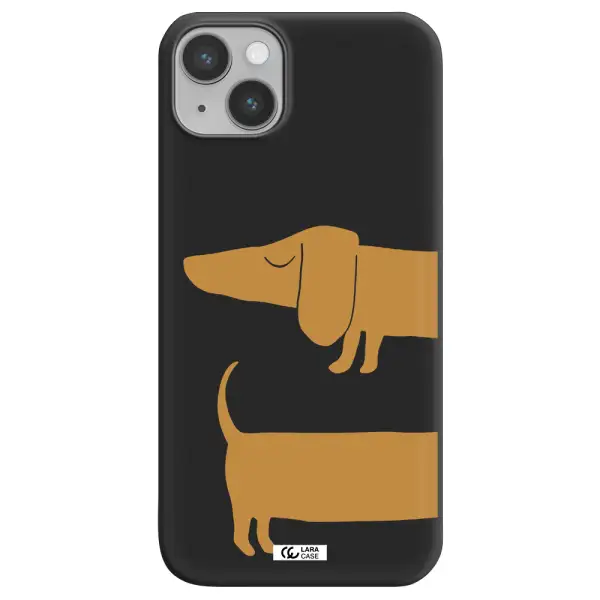 Dachshund Apple iPhone 14 Silicone black Case