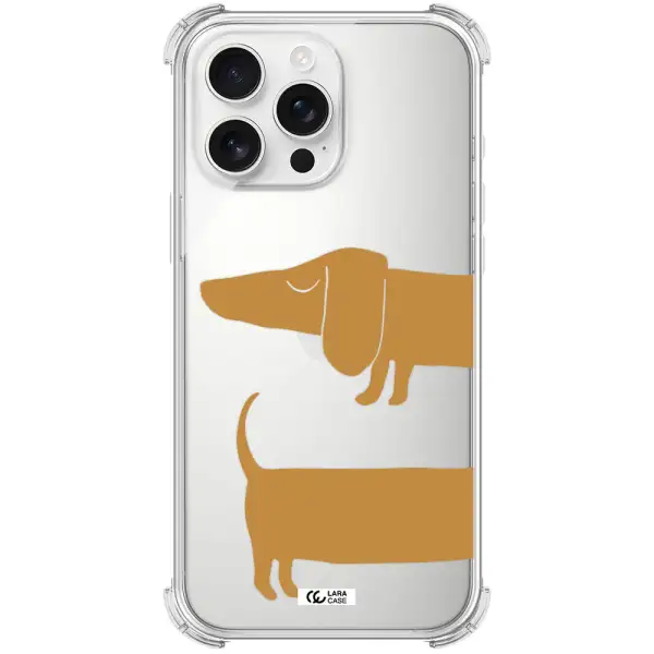 Dachshund Apple Iphone 16 Pro Max Clear Pc Case