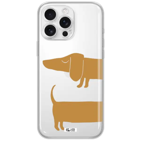 Dachshund Apple Iphone 16 Pro Max Clear Tpu Case