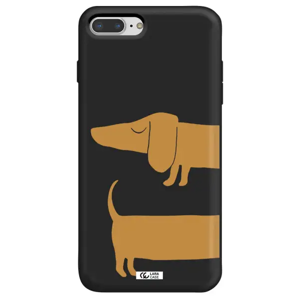 Dachshund Apple iPhone 7 plus Silicone black Case