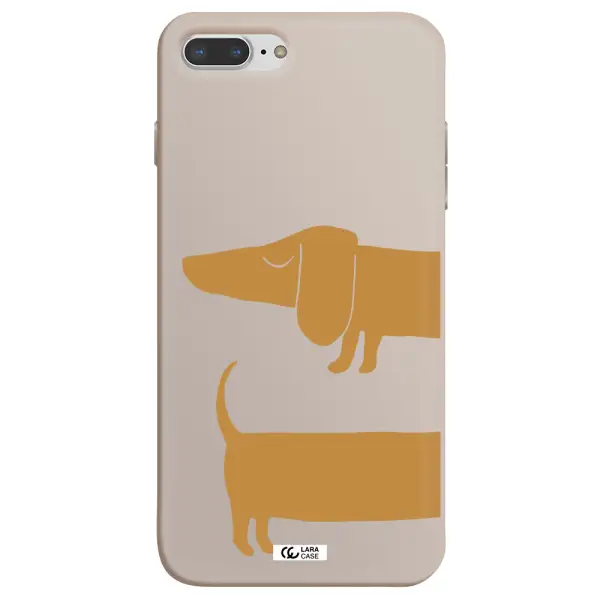 Dachshund Apple iPhone 7 plus Silicone Stone Case
