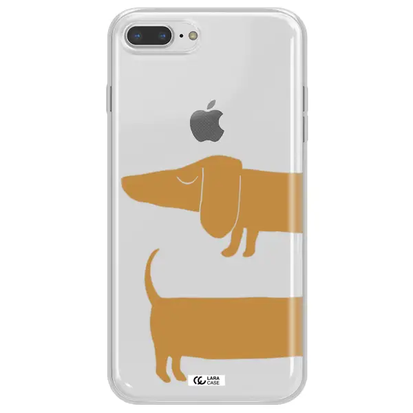 Dachshund Apple iPhone 8 plus Clear TPU Case