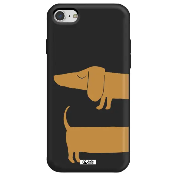 Dachshund Apple iPhone 8 Silicone black Case