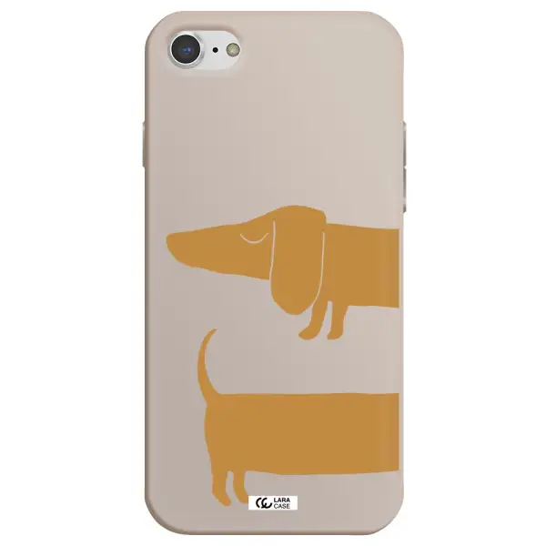 Dachshund Apple iPhone 8 Silicone Stone Case