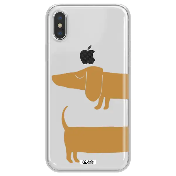 Dachshund Apple iPhone XS Clear TPU Case