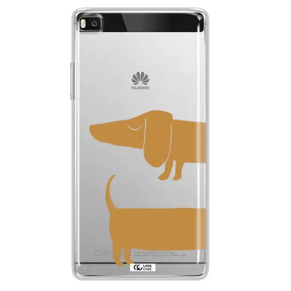 Dachshund Huawei P8 Clear TPU Case