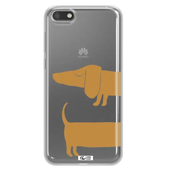 Dachshund Huawei Y5 2018 Clear TPU Case