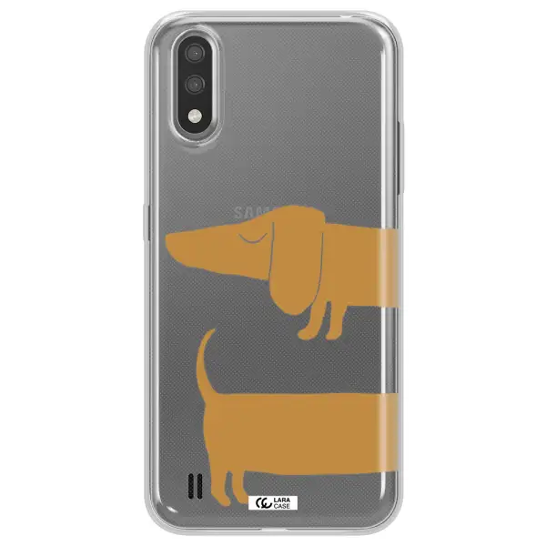 Dachshund Samsung A01 Clear TPU Case