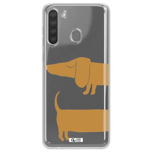 Dachshund Samsung A21 Clear TPU Case
