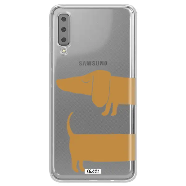 Dachshund Samsung A7 2018 Clear TPU Case