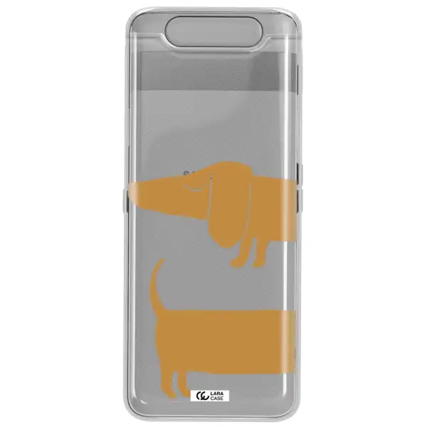Dachshund Samsung A80 Clear TPU Case