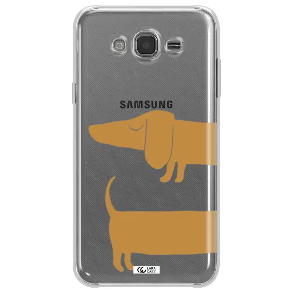 Dachshund Samsung J7 2015 Clear TPU Case